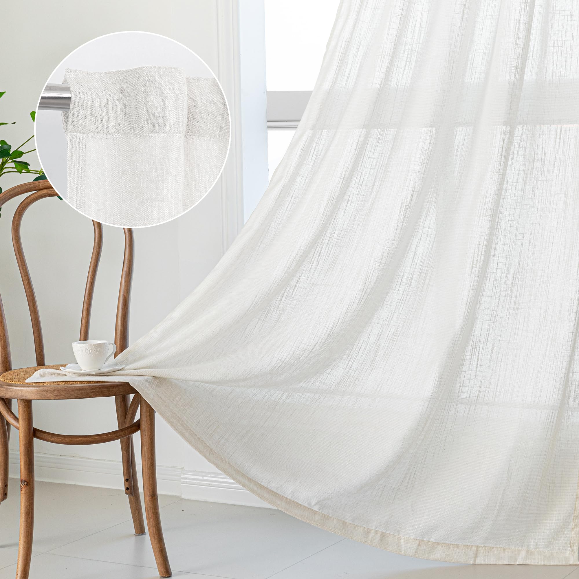 MYSKY HOME hem stitching close-up indicating quality finish and durable edges