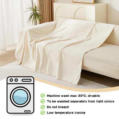 MYSKY HOME cover protecting sofa from pet claws demonstrating furniture protection