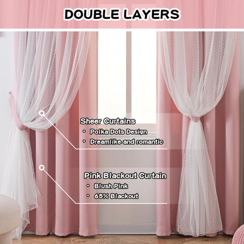 MYSKY HOME polka dot sheer closeup highlighting decorative layering and refined look