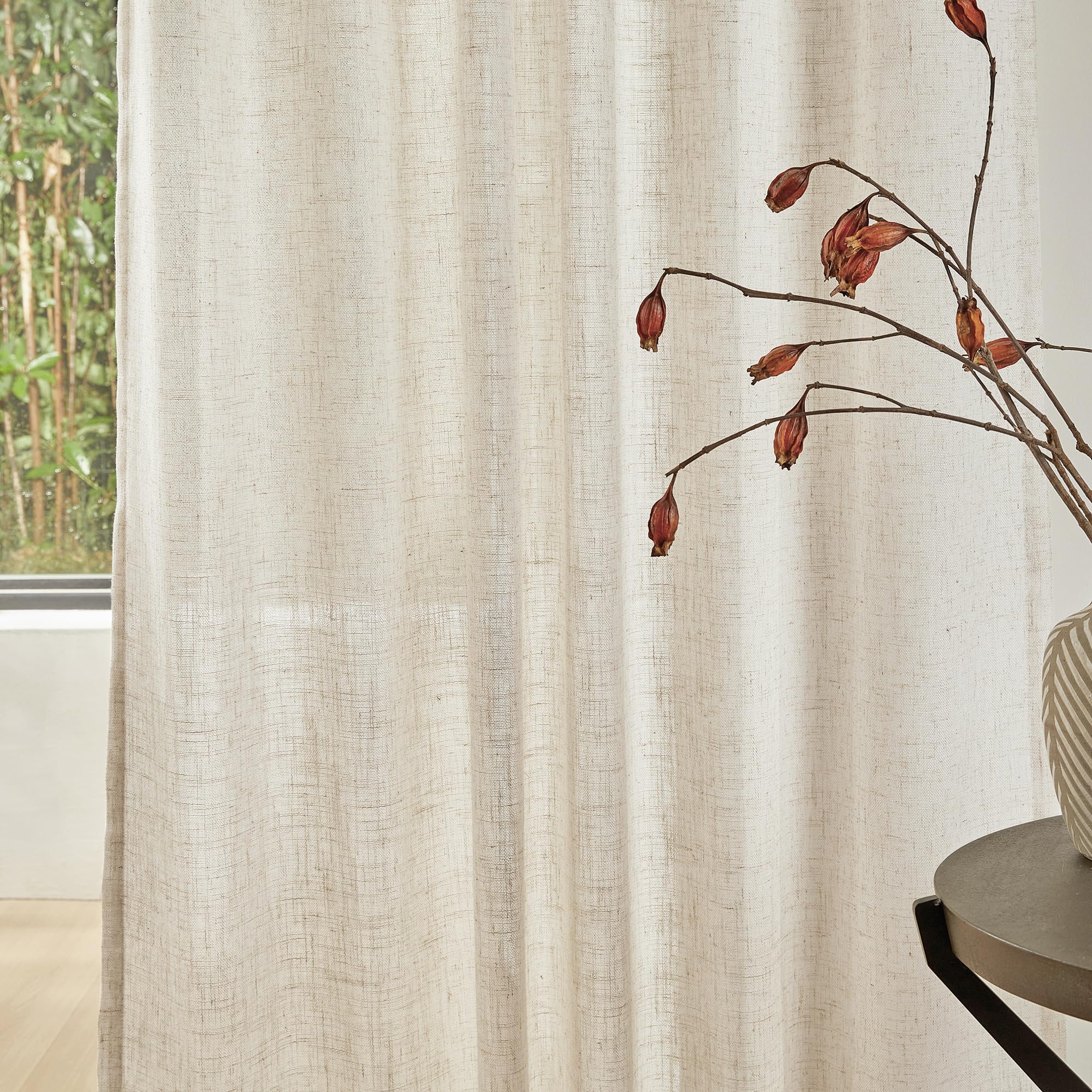 MYSKY HOME rod-pocket detail displaying classic gathered look benefit