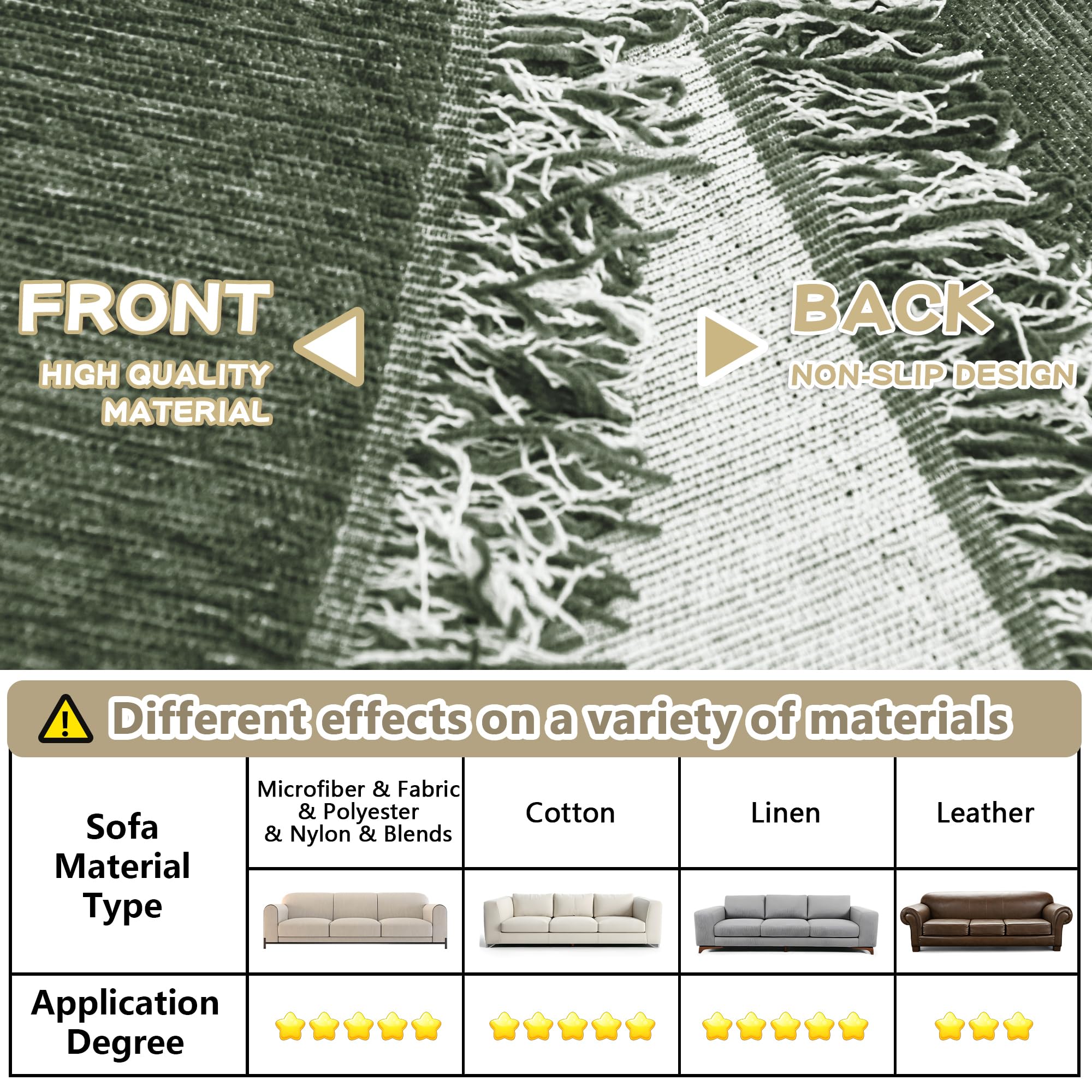 MYSKY HOME care label closeup showing wash instructions and product assurance