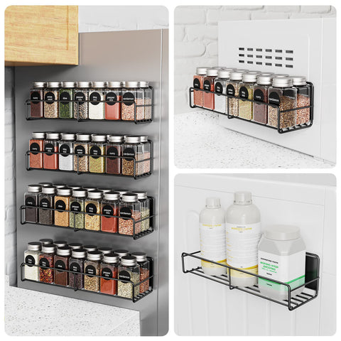 Mystozer size comparison showing medium and large shelf depths for bottle fit versatility
