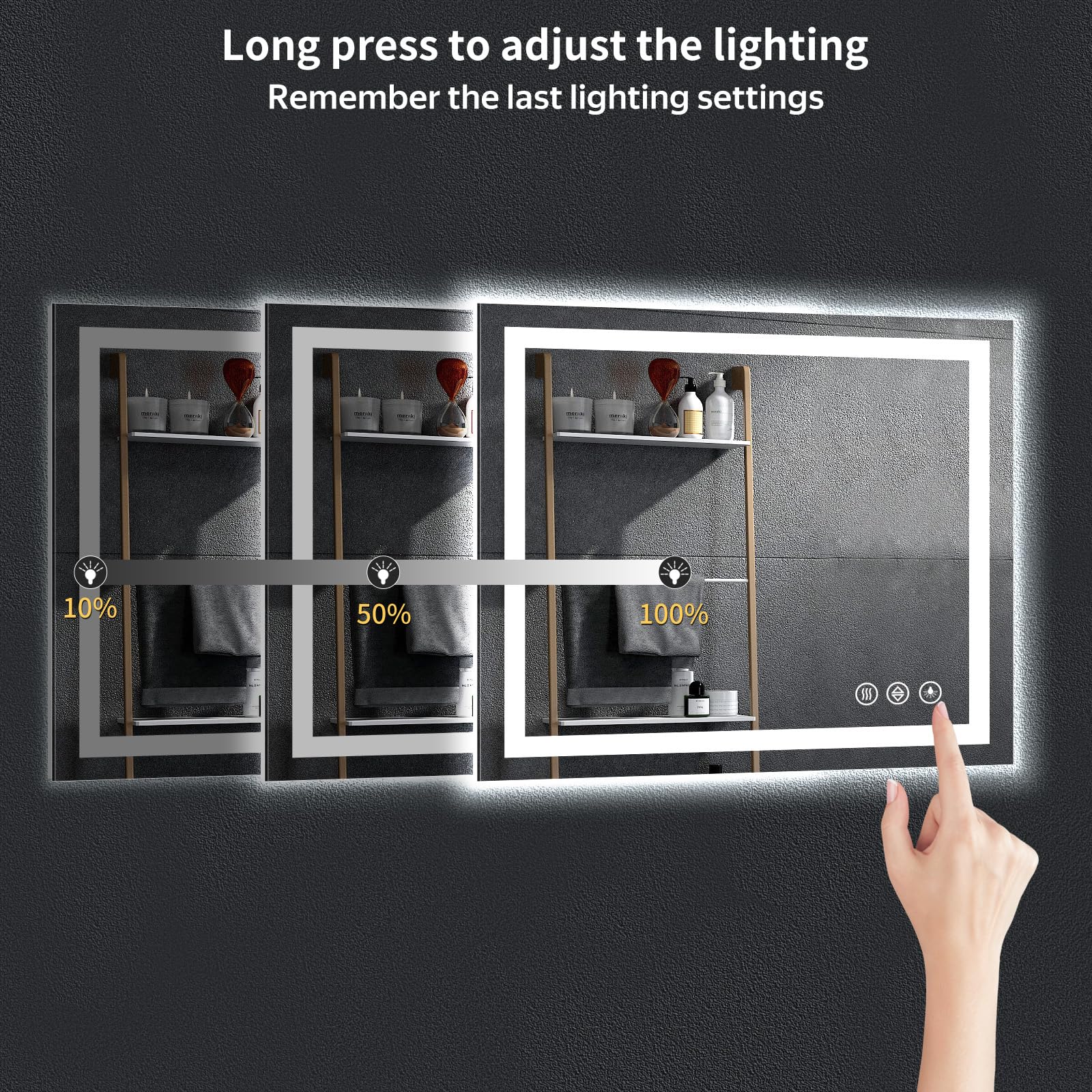 MYSUNORIA mounted in bathroom setting demonstrating aesthetic upgrade benefit