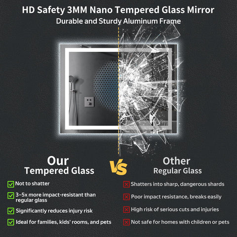 MYSUNORIA nano tempered glass texture detail showing shatter-resistant benefit
