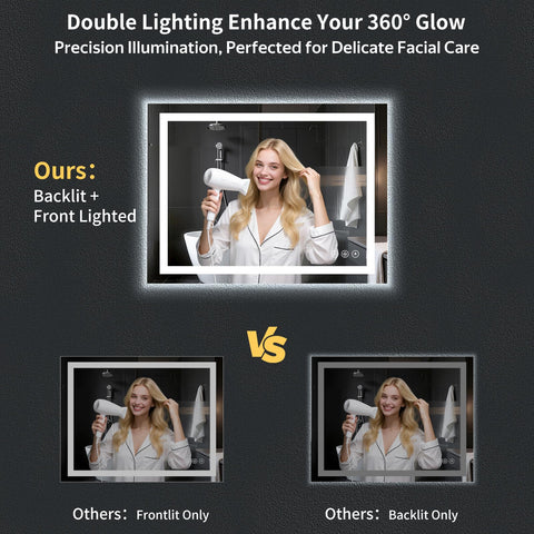 MYSUNORIA touch control closeup demonstrating easy brightness adjustment benefit