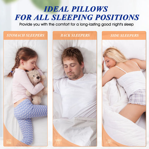 MZOIMZO lifestyle shot of pillows on bed demonstrating hotel-quality comfort