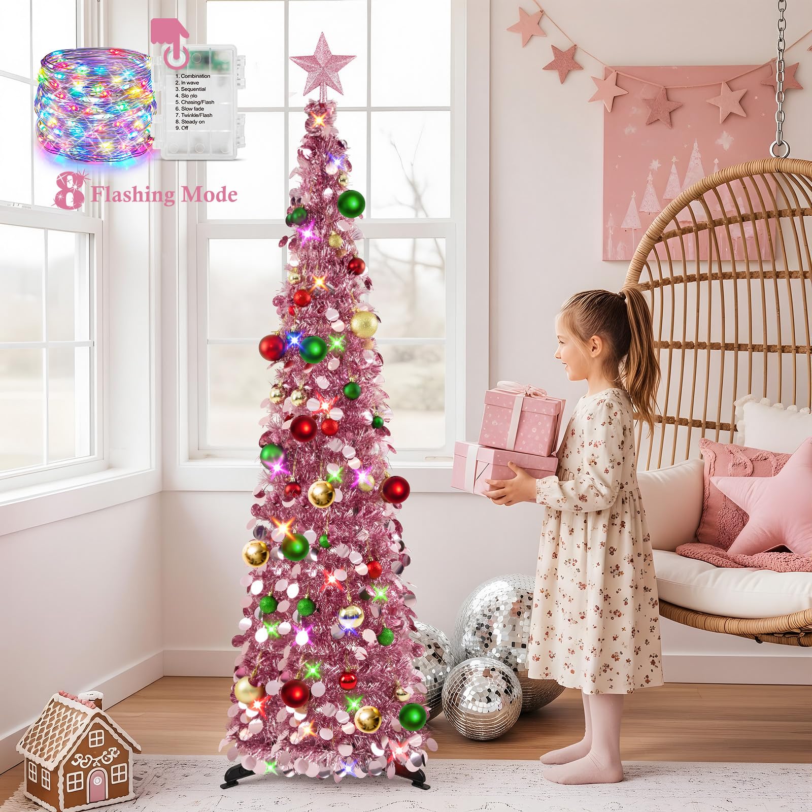 N&T NIETING tree staged in a small living room demonstrating space-saving benefit