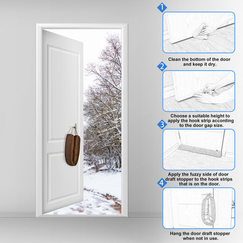 nabowan installed at bedroom door threshold showing reduced draft benefit