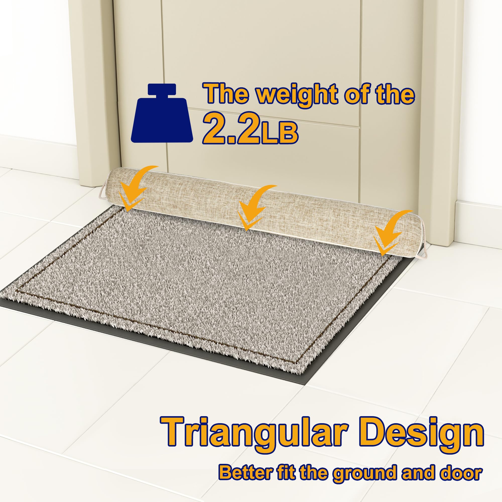 NABOWAN under-door installation demonstrating gap coverage and improved comfort
