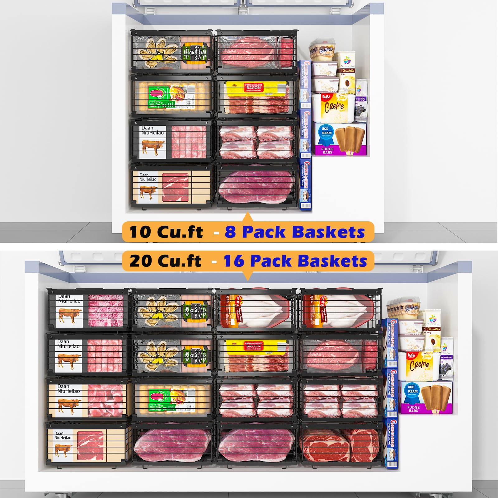NADAMOO open wire grid with visible contents showing quick identification benefit