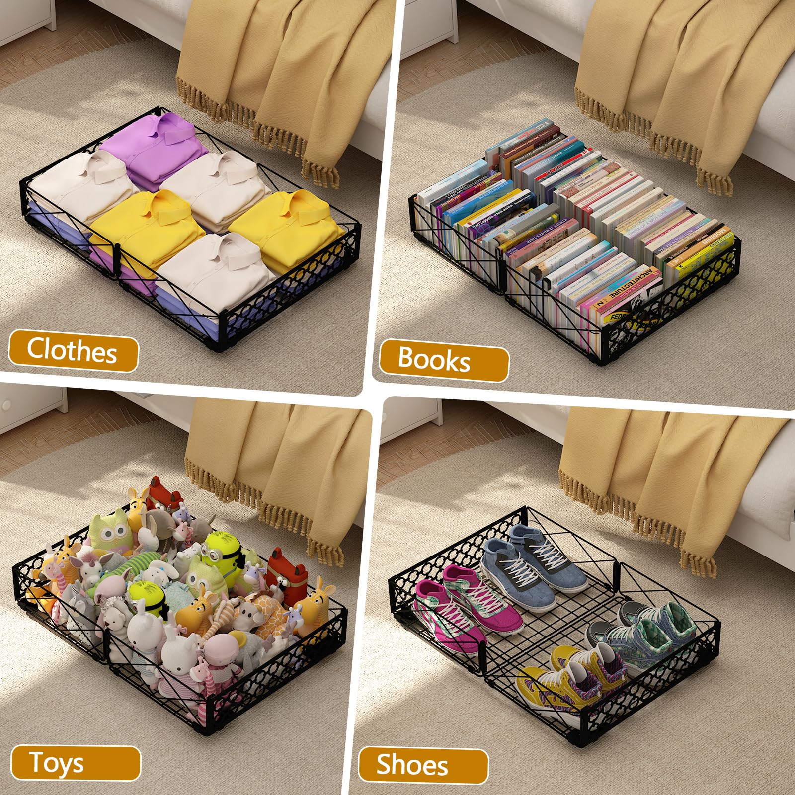 NADAMOO in a bedroom setting showcasing tidy, discreet space optimization