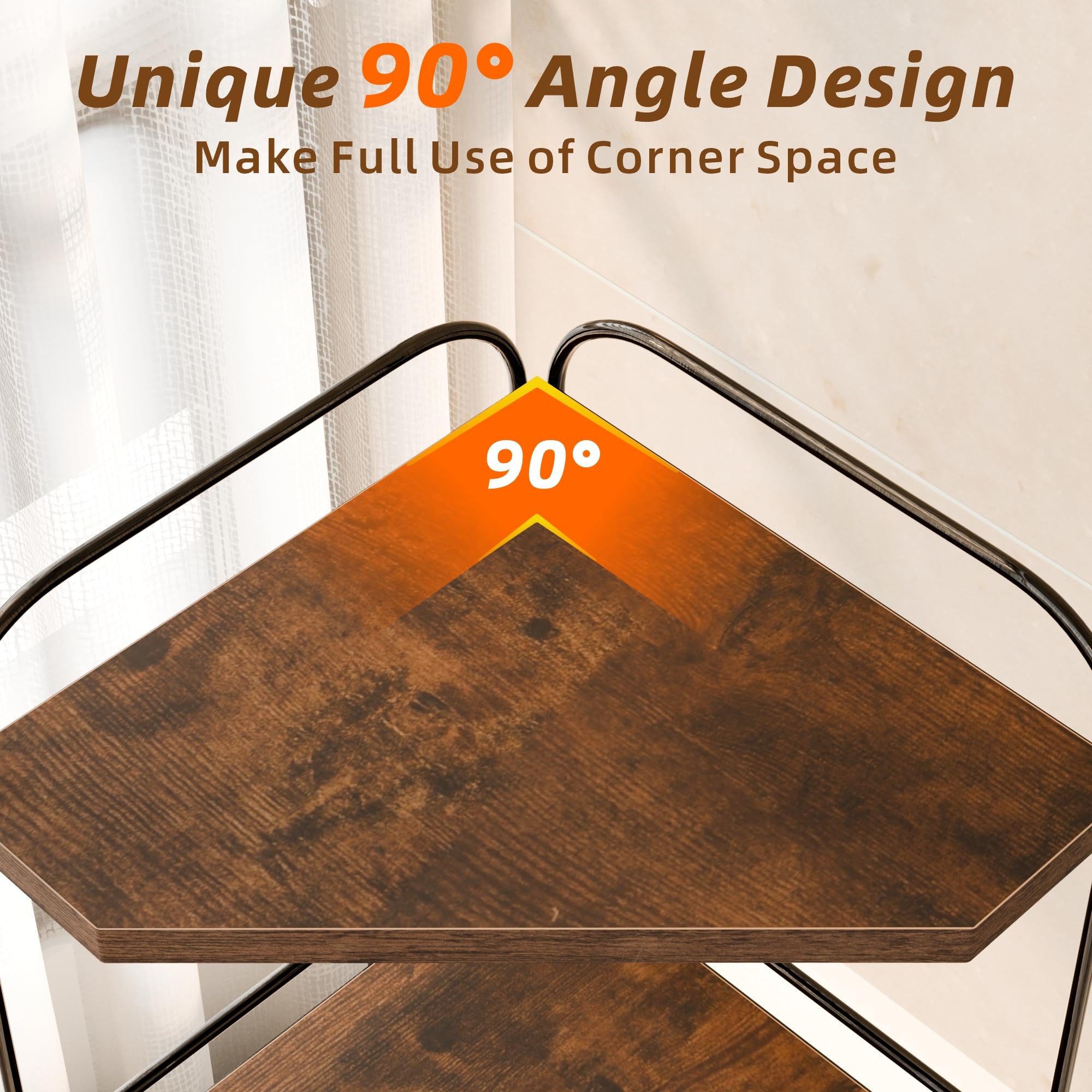 Naeqieo close-up of wood grain tray highlighting waterproof finish and durability benefit