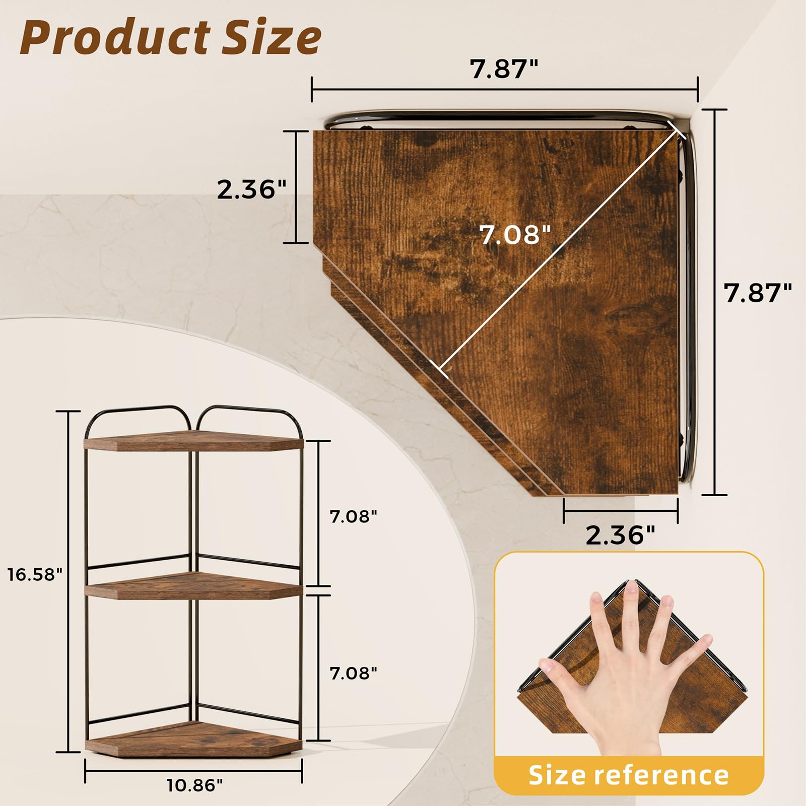 Naeqieo metal frame joint detail showing sturdy construction for heavier bottles benefit