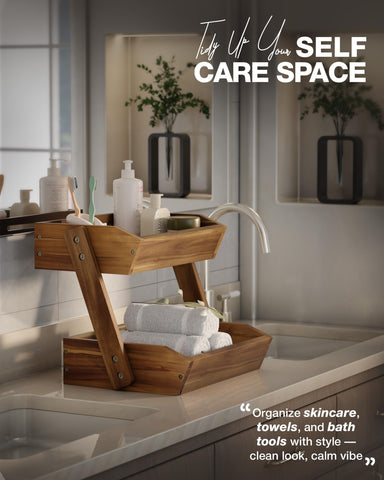 NAGAWOOD beside common items showing scale and capacity for countertop benefit