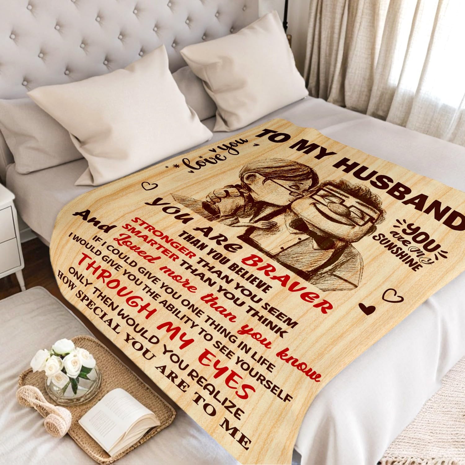 NAIREG blanket label and message detail emphasizing heartfelt sentiment