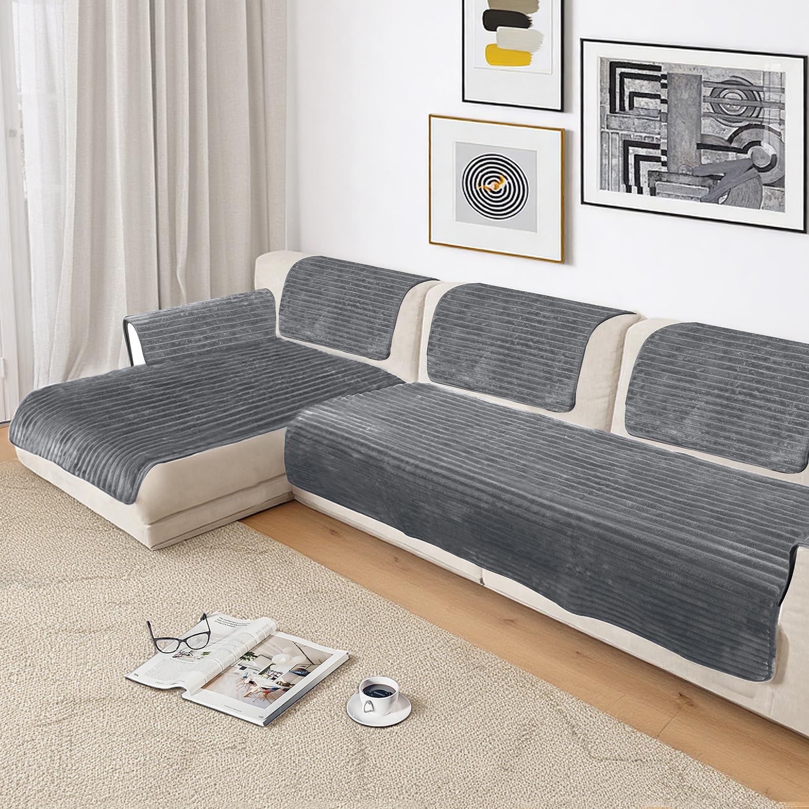 NAISI anti-slip silicone backing gripping a cushion for secure stay