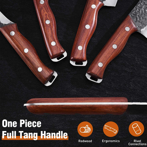 Naitesen knives held in a hand for scale, illustrating comfortable balance