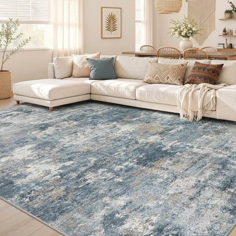 Nakagishi front view showing Moroccan pattern and blue tones for stylish decor