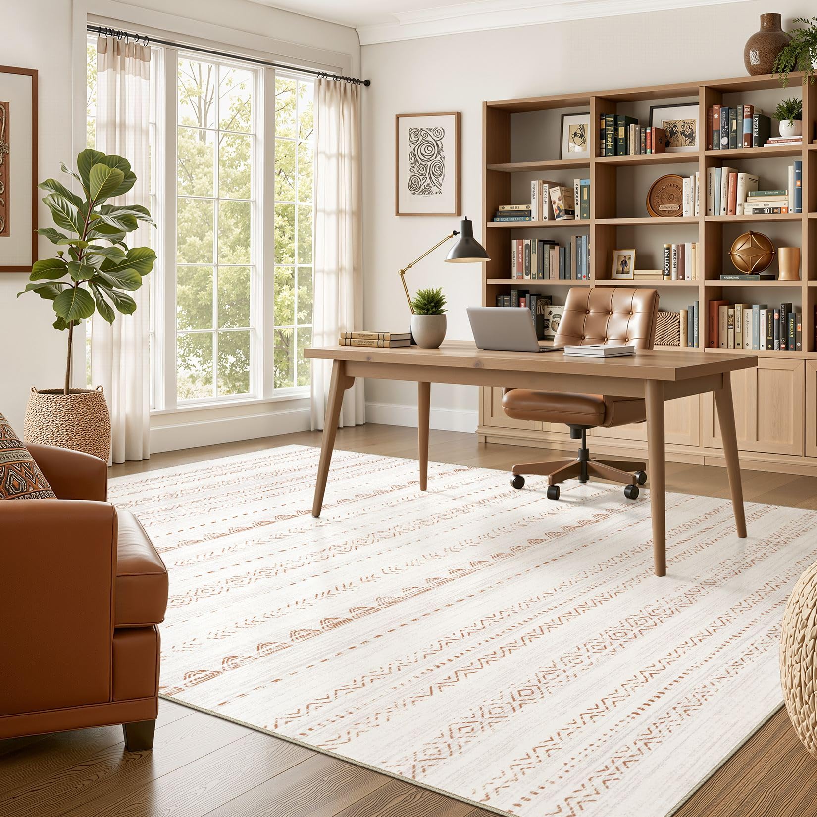 Nakagishi next to sofa showing 4x6 scale for layout planning