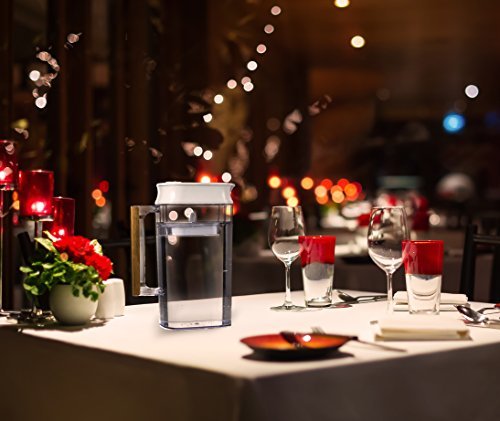 Nakii pitcher in kitchen lifestyle scene promoting everyday convenience