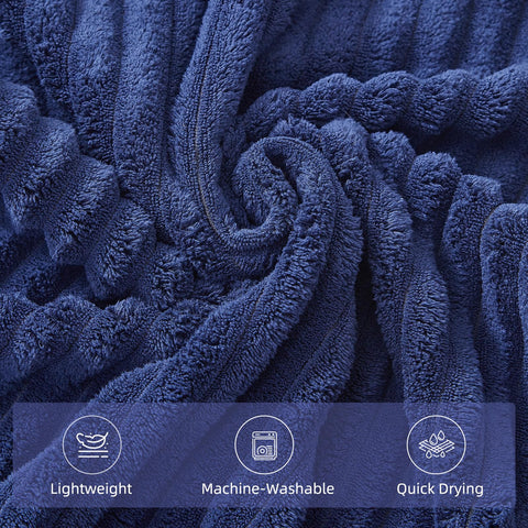 NALIVO stacked hand towel and washcloth set showing coordinated convenience benefit