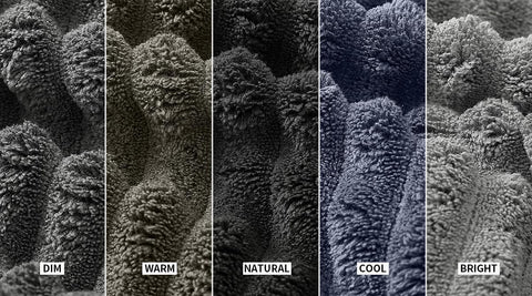 NALIVO vacuum-packed towels in box showing eco-conscious shipping and fresh arrival benefit