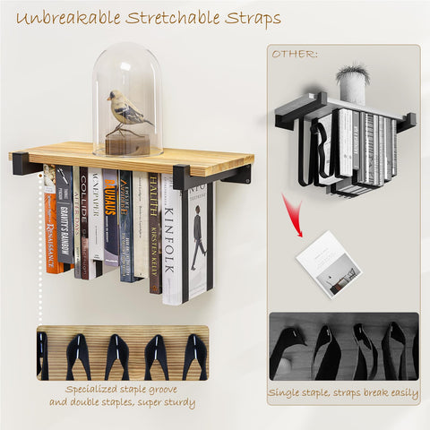 NANATI shelf in use with books and decor illustrating organized wall styling