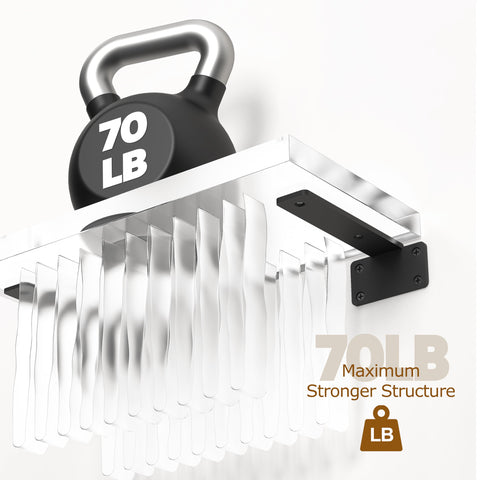 NANATI wrought-iron support detail showing hidden bracket strength benefit