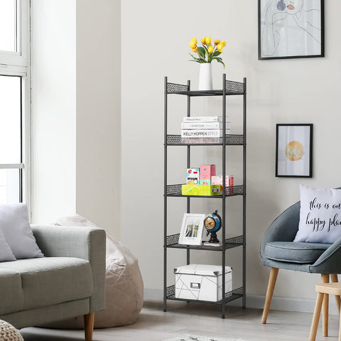 Nandae close-up of shelf edge baffle preventing items from falling for safer storage