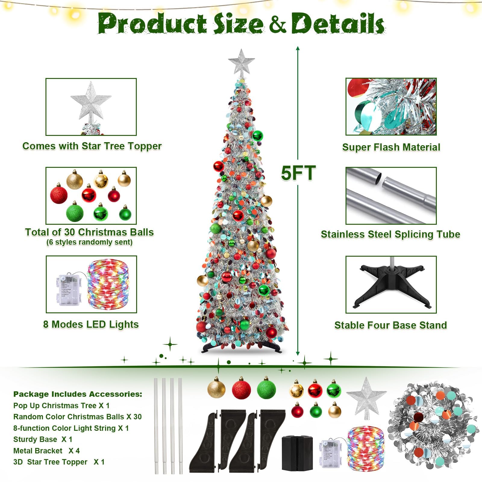 N&T NIETING 30 assorted baubles laid out for easy decorating