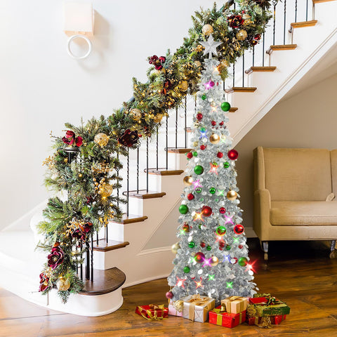 N&T NIETING 4-inch star topper and assorted 30 baubles displayed for easy decorating