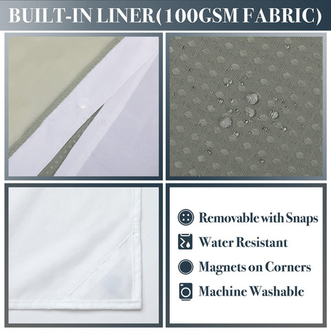 N&Y HOME mesh upper window detail allowing light and airflow for brighter shower