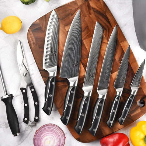 NANFANG BROTHERS blades lined up by size demonstrating set versatility and task coverage