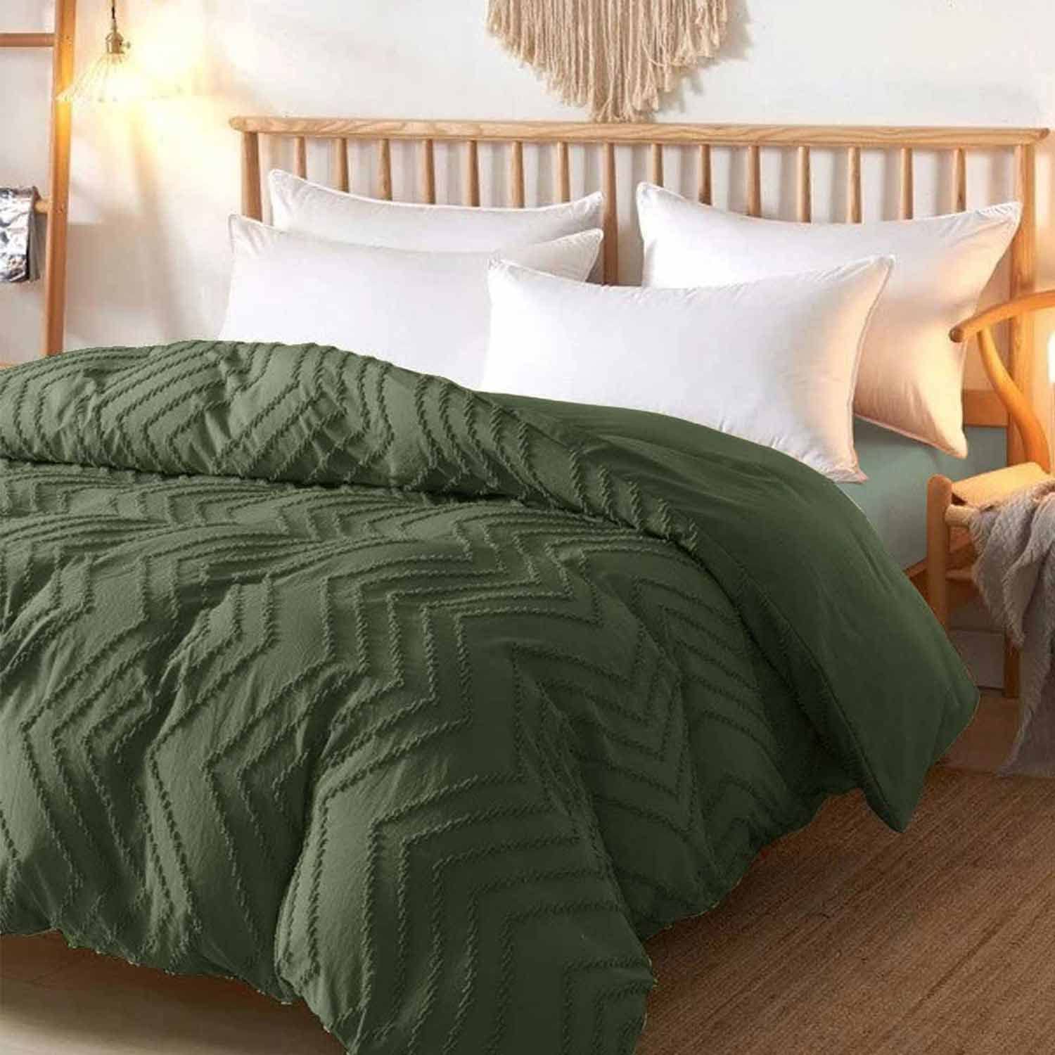 Nanko bed display with duvet set showing styling and comfort benefit