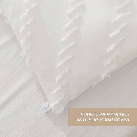 Nanko folded comforter ready for storage showing packability and easy care benefit