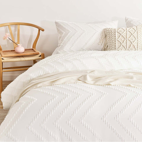 Nanko matching pillow shams displayed with comforter providing cohesive bedroom look