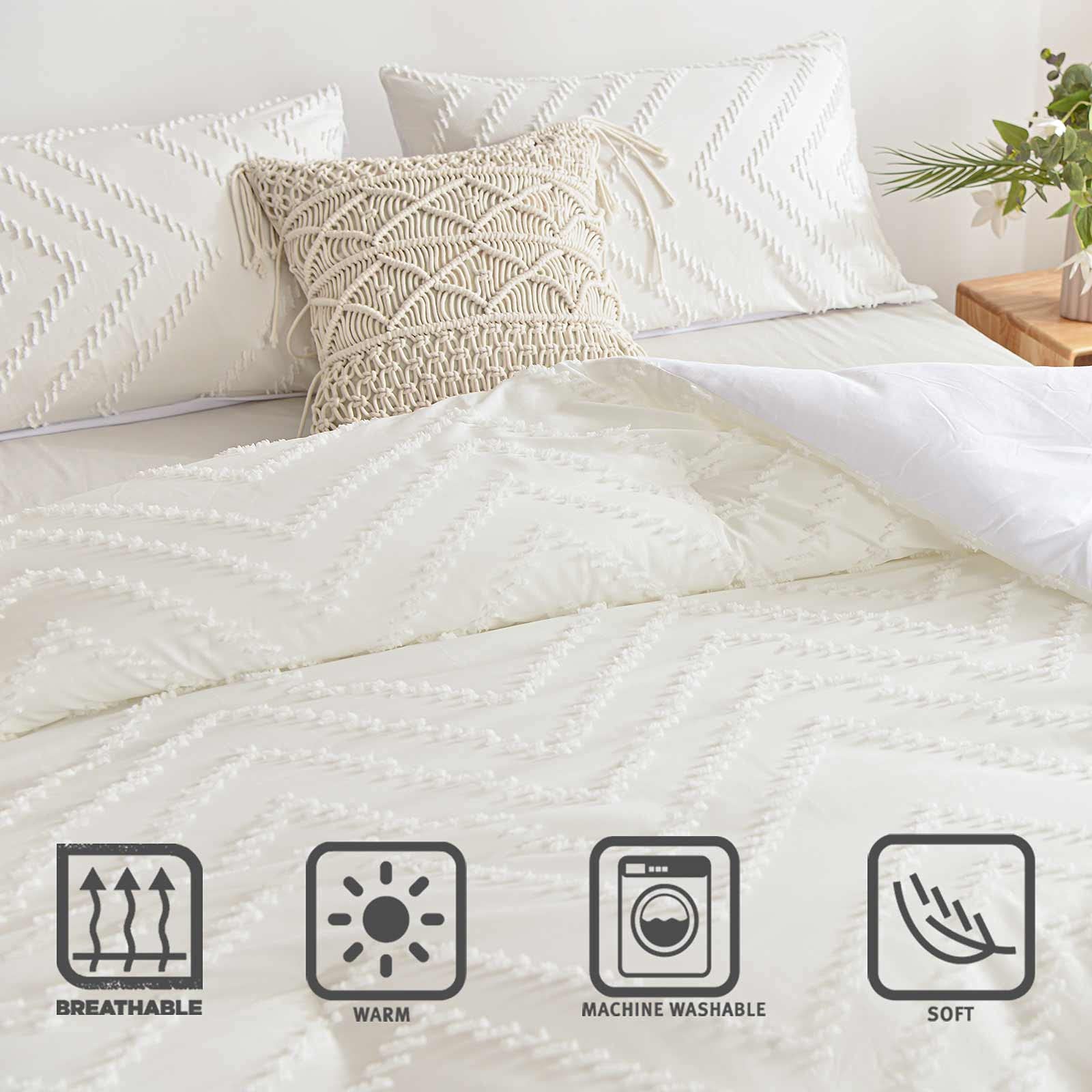 Nanko matching pillow shams displayed front-on offering cohesive bedroom styling benefit