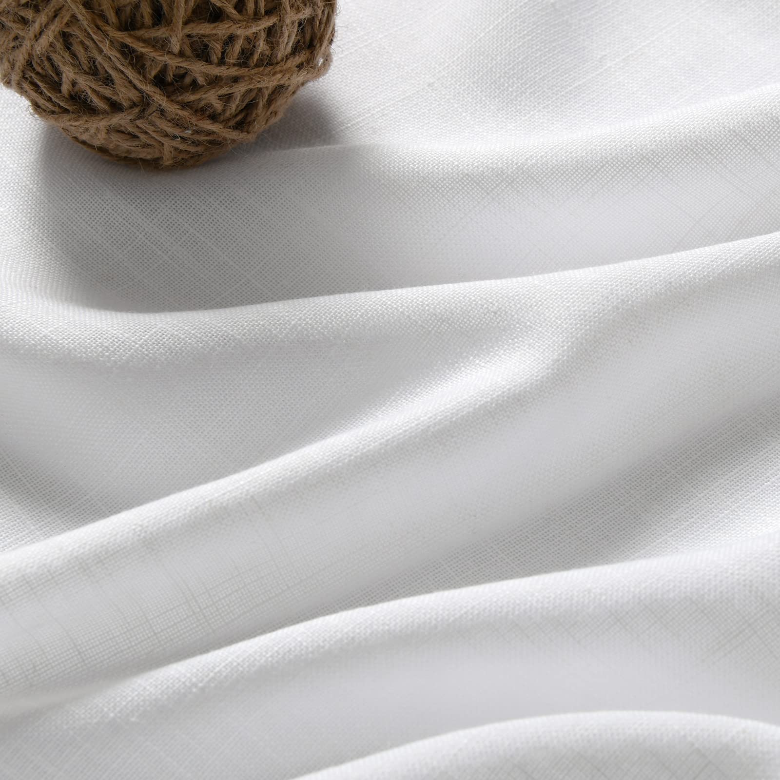 Nanspring back tab and rod pocket detail showing three hanging options