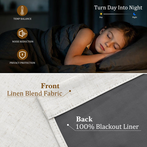 Nanspring close-up linen texture with soft feel and durable weave benefit