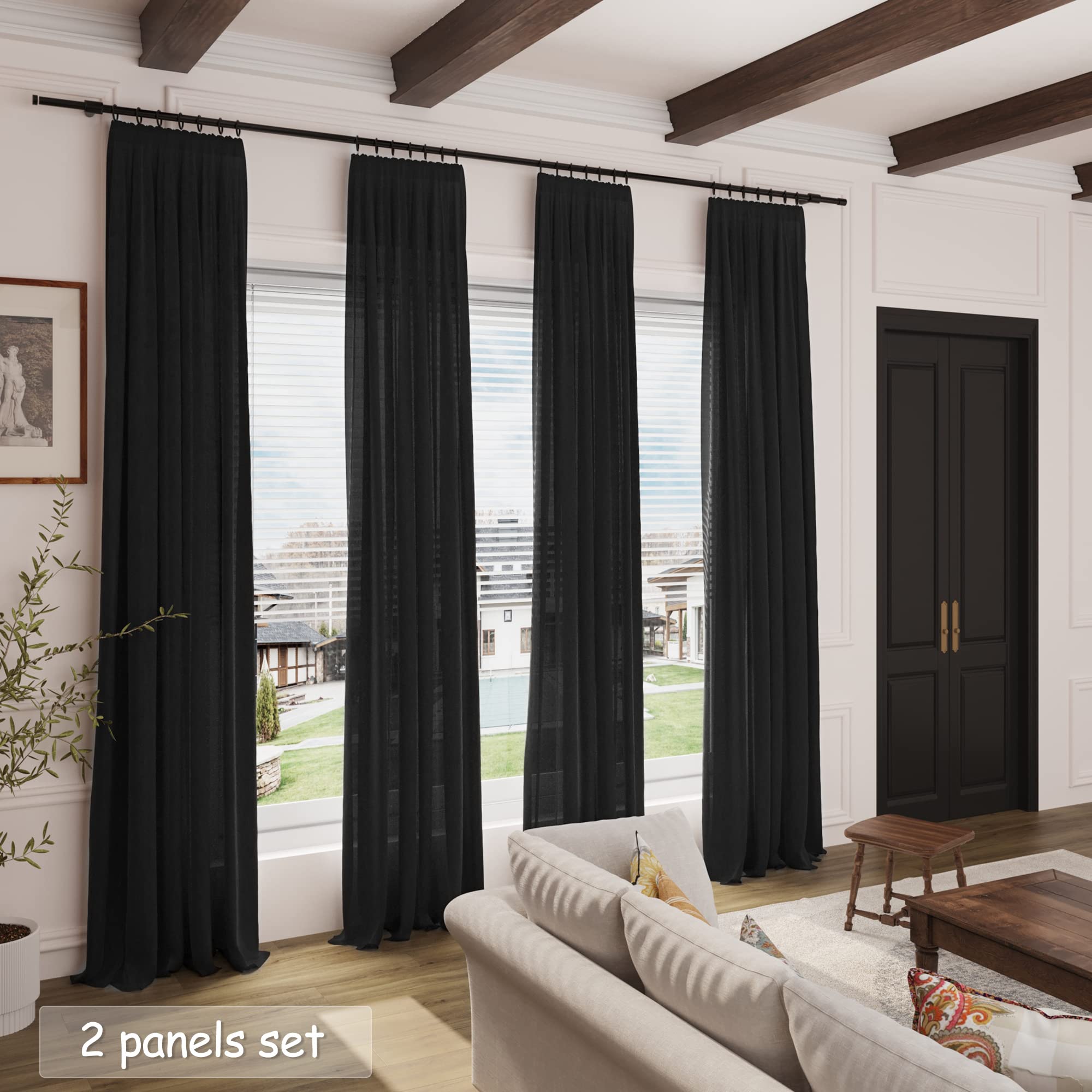Nanspring fabric with sunlight passing through, filters light while brightening