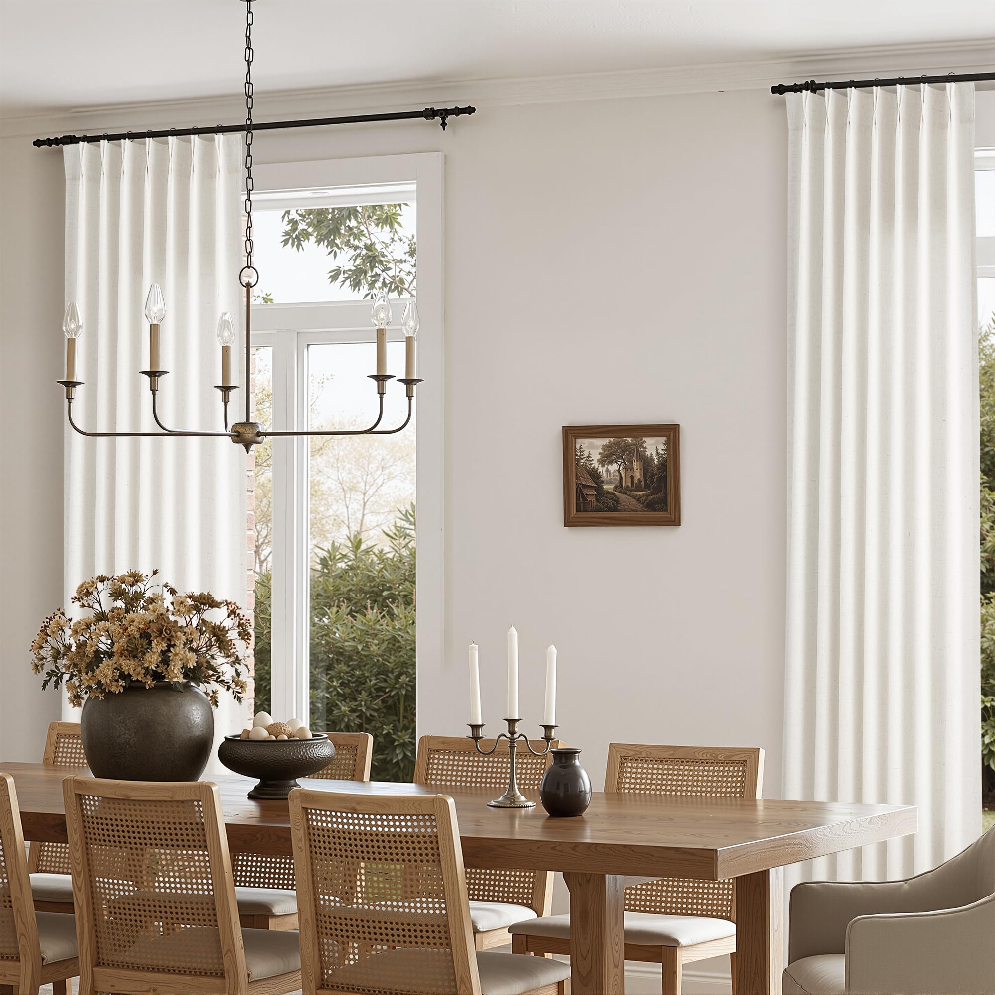 Nanspring included rings and hooks hardware arranged to show installation options