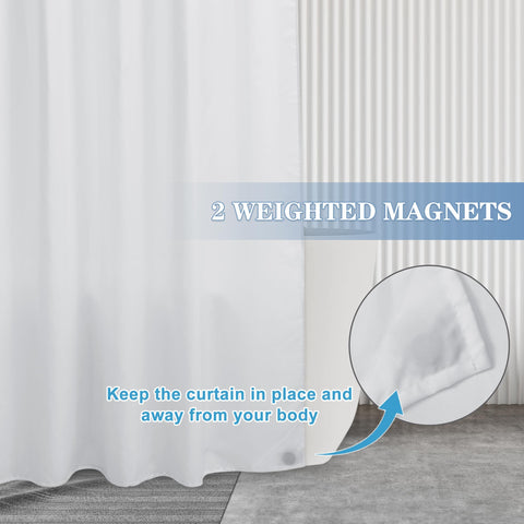 Nasitos hemmed bottom with weight strip close-up for better drape and reduced billow
