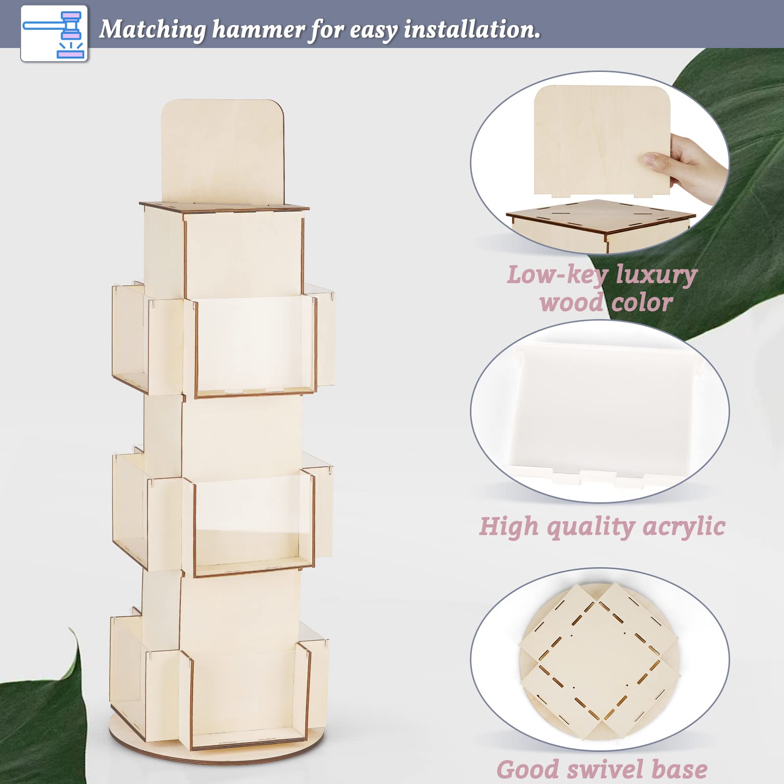 Natheeph label and pocket window detail showing easy read and display clarity benefit