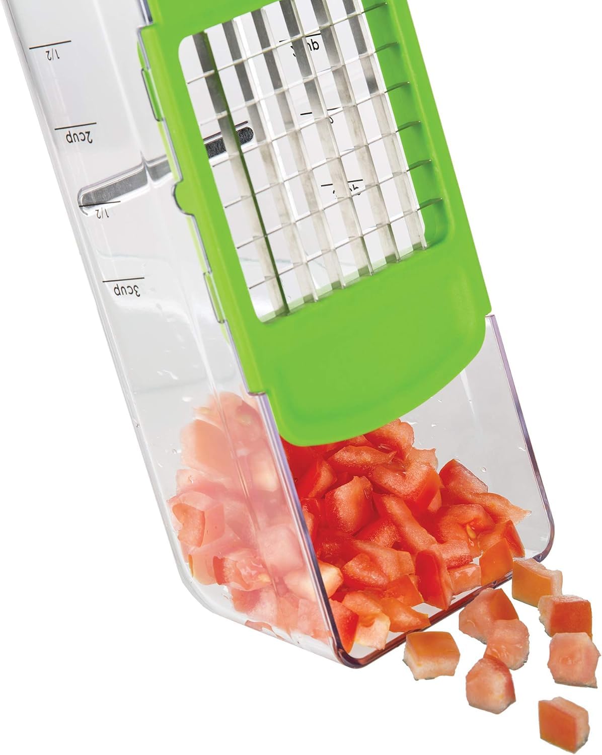 National Express Vidalia Chop Wizard catch container with measurement marks for accurate portioning