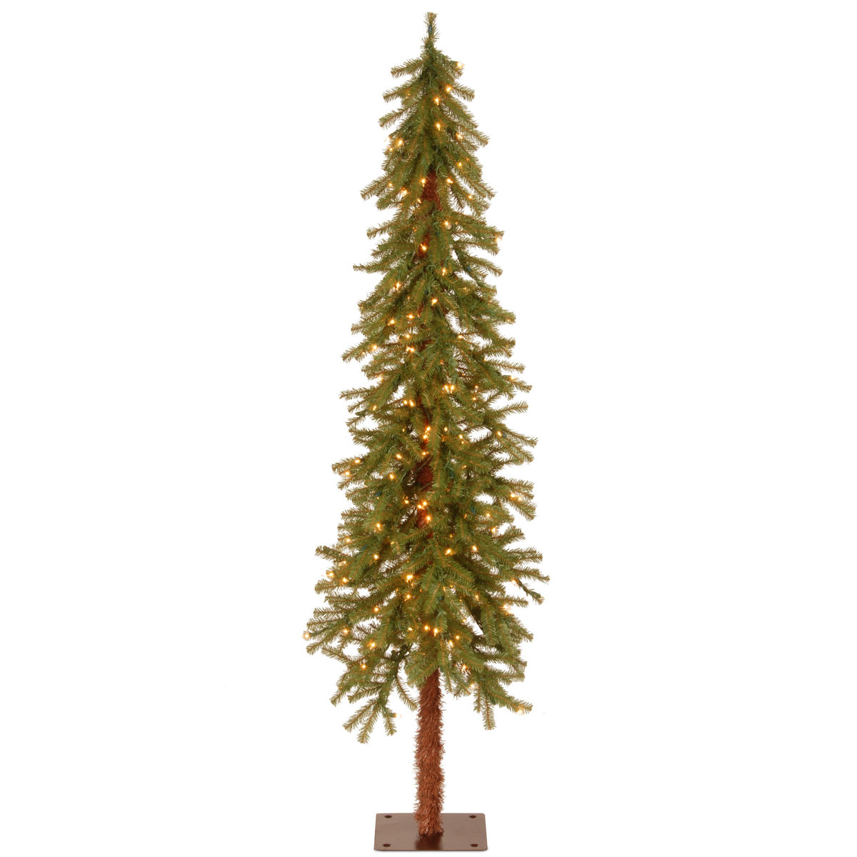 National Tree Company full front view highlighting tree shape and space-saving size