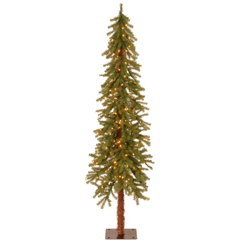 National Tree Company full front view highlighting tree shape and space-saving size