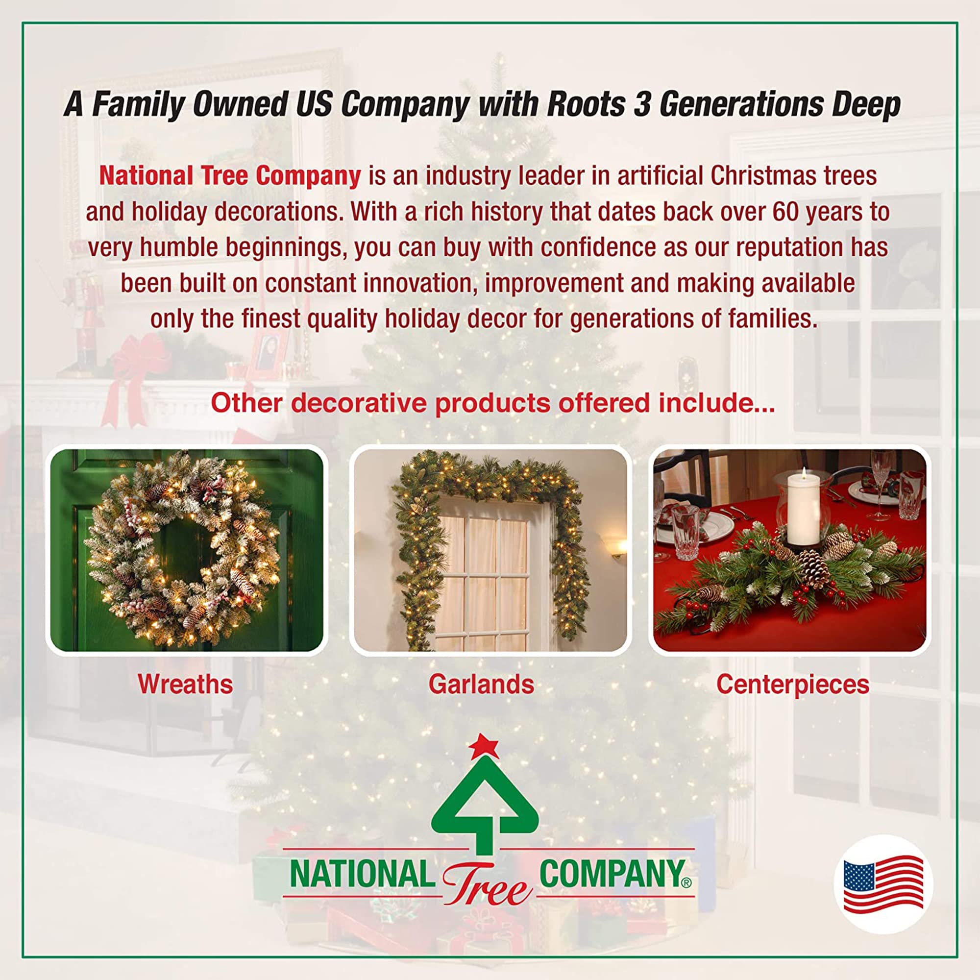 National Tree Company boxed tree ready for storage demonstrating compact packing benefit