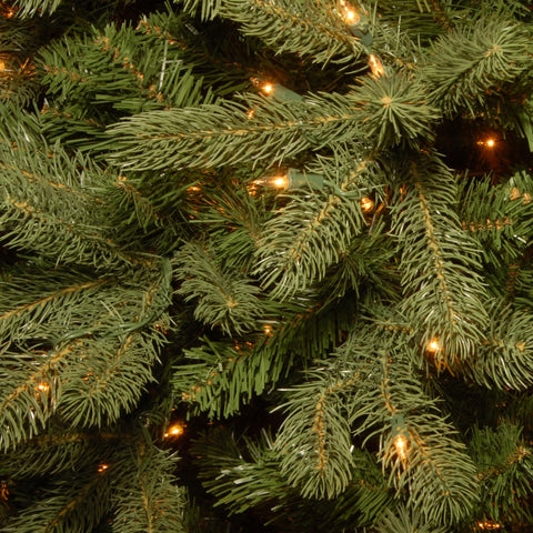 National Tree Company hinged branch detail demonstrating easy assembly benefit