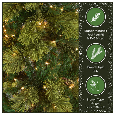 National Tree Company folded branches and packaging ready for compact storage between holidays
