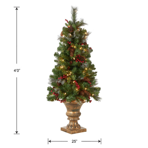 National Tree Company metal base and stand view showing stable setup and convenient placement benefit
